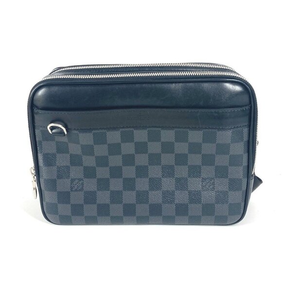 LOUIS VUITTON Black Damier Shoulder Bag - Picture 1 of 16